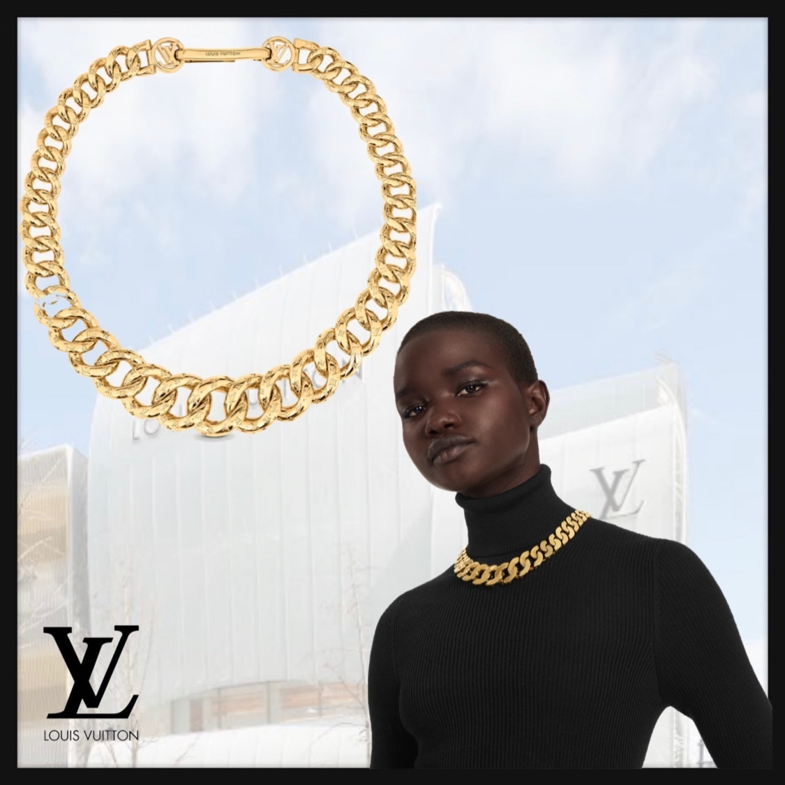 首元からおしゃれに Louis Vuitton コリエ・2D ネックレス 首元からおしゃれに Louis Vuitton コリエ・2D ネックレス