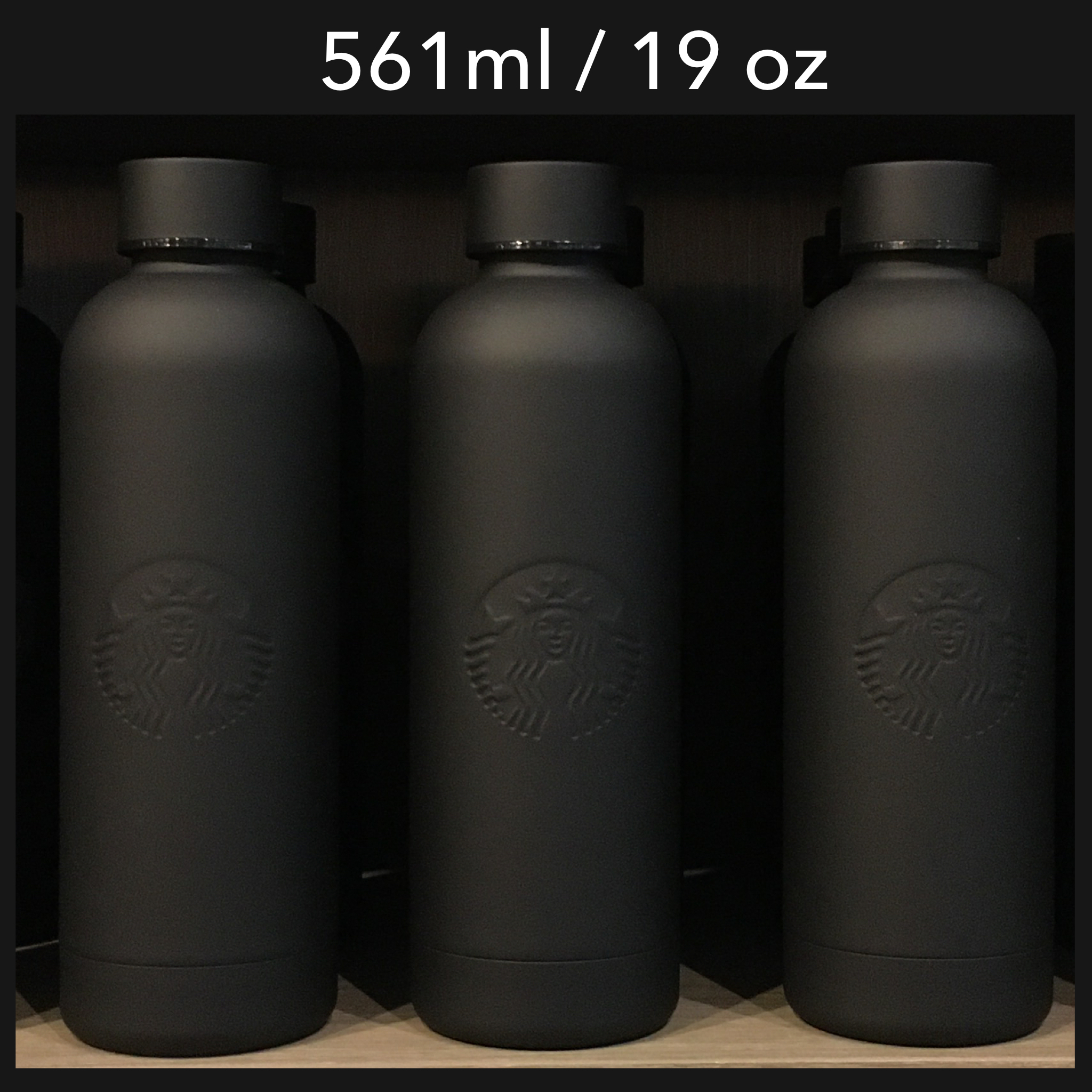 ◆STARBUCKS◆BOTTLE◆BLACK◆スタバ◆ボトル◆561ml◆19oz◆
