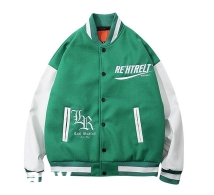 [ NERDY ]★韓国人気★ECO LEATHER RACING JACKET NERDY ]☆韓国人気☆ECO LEATHER RACING JACKET