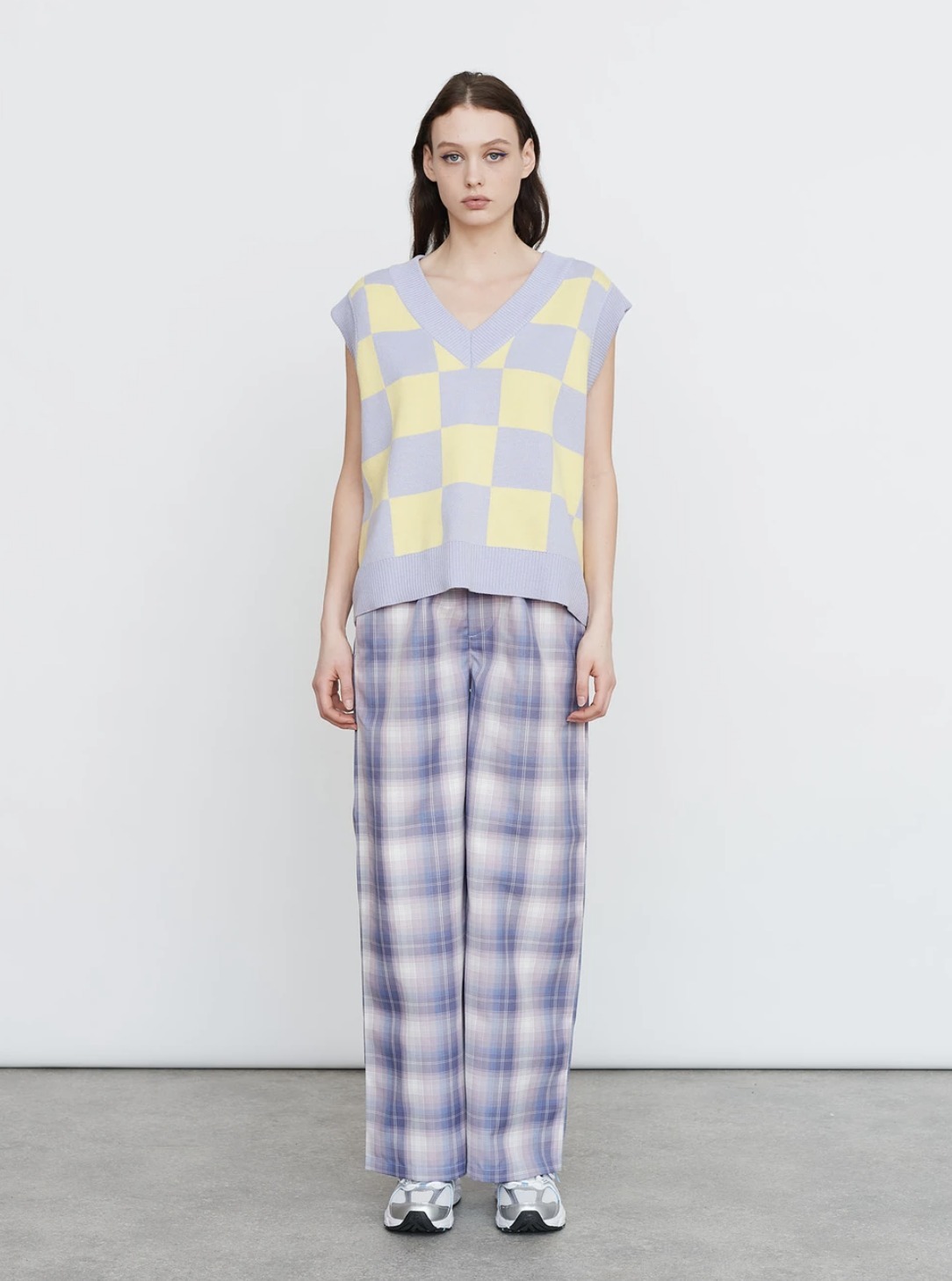 関税込/LAZY OAF*Vネック カラフル ニット セーター ベスト ...
