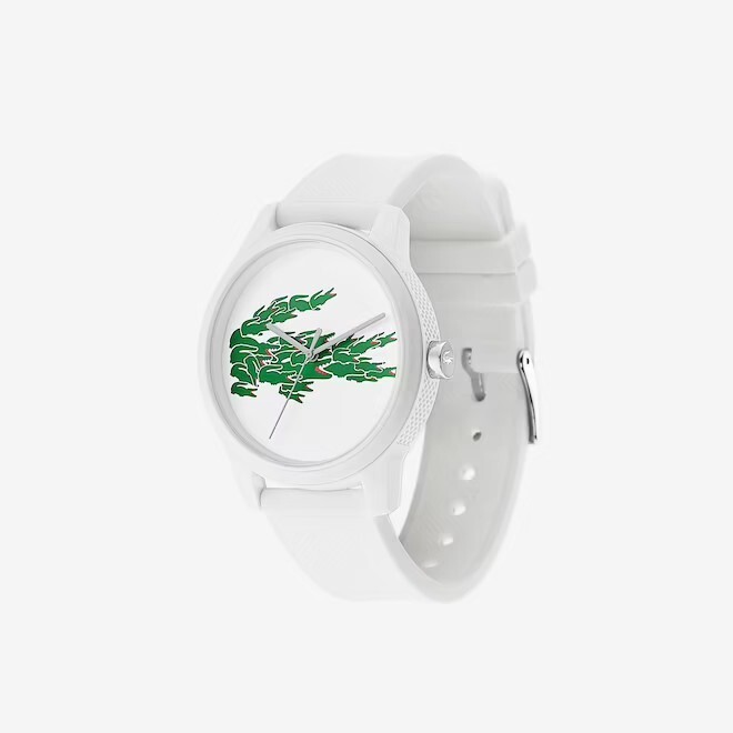 LACOSTE アナログ時計 LACOSTE 12.12 ホワイト プチピケ ストラップ付き ウォッチ(2)