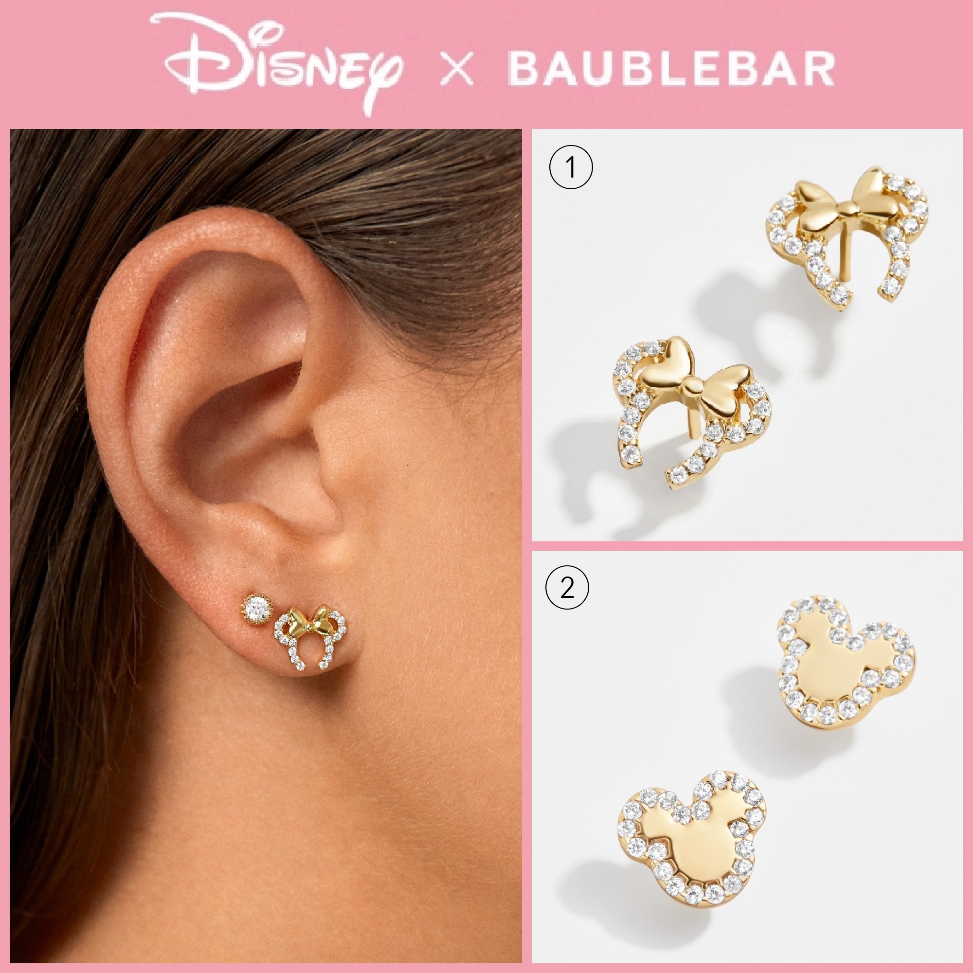 コラボ♪可愛い◆ BaublebarｘDisney ◆ ミニー 18Kゴールド