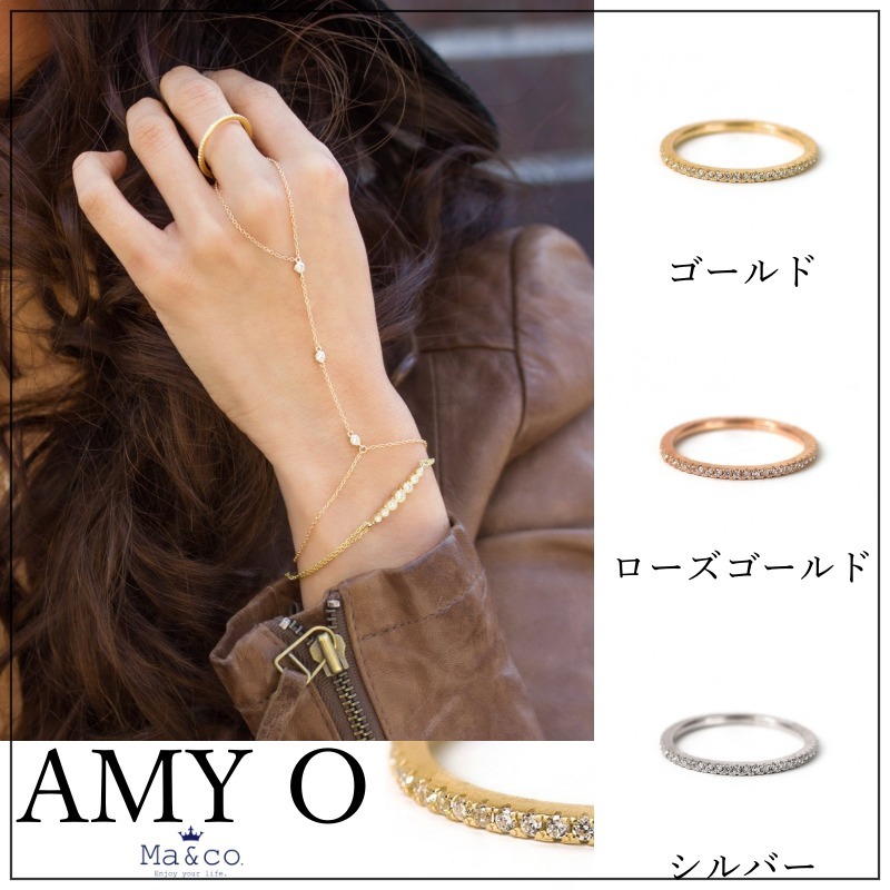 AMY O◇パヴェエタニティリング/送料関税込み