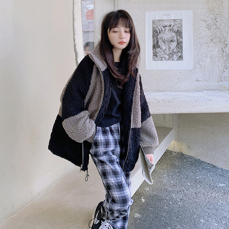 韓国☆大人カジュアル☆綺麗め☆ボアブルゾン☆ フリースジャケット レディース ボアジャケット ブルゾン