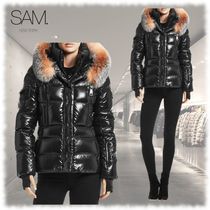 SAM NEW YORK(サム・ニューヨーク) ダウンジャケット・コート 希少!!SAM NEW YORK(サム) ファー ショート ダウンジャケット