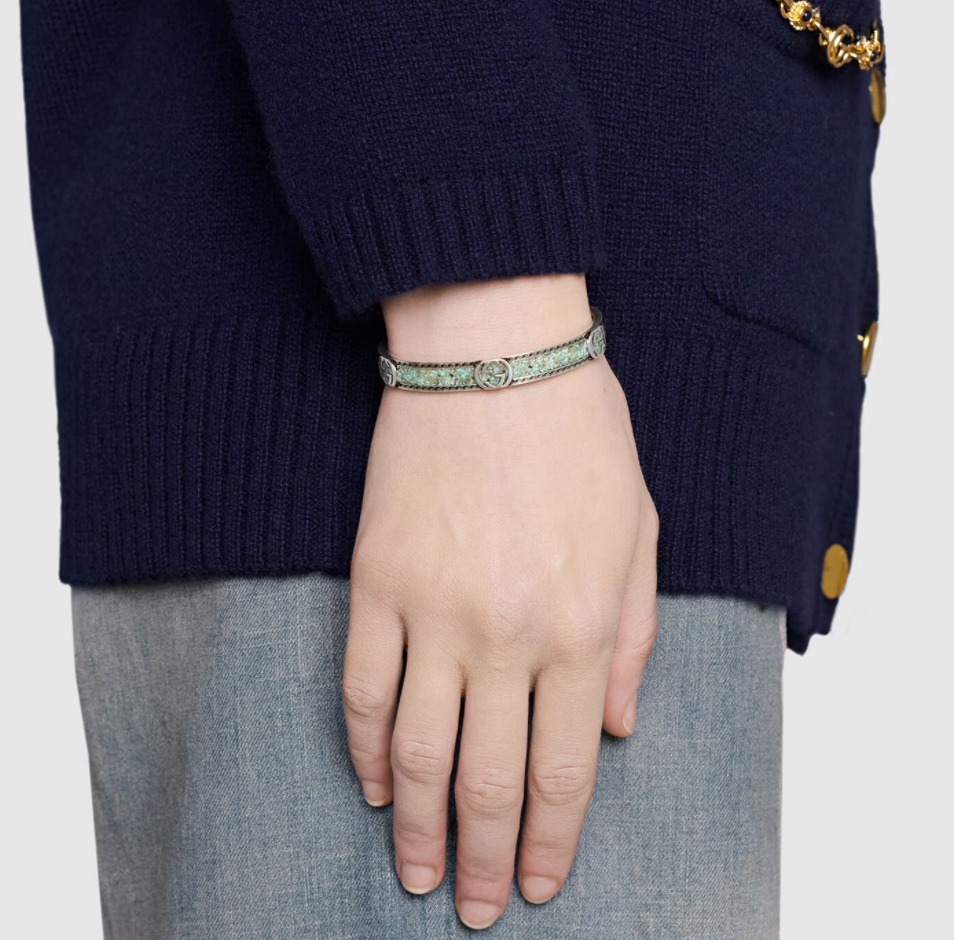 GUCCI ブレスレット 国内発送 GUCCI インターロッキングG ブレスレット ギフトにも(2)
