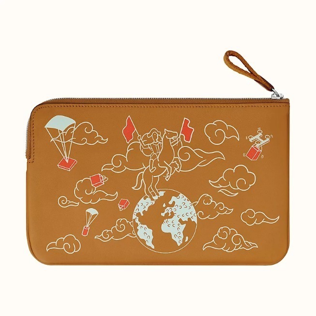 《人気★》HERMES ポーチ Carre Pocketカレ・ポケット ロング