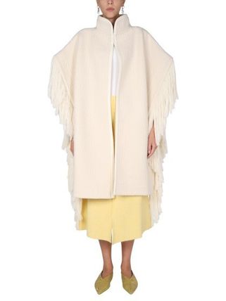Jil Sander x ポンチョ・ケープ(レディース) - 海外通販のBUYMA 【使い勝手の良い】 ★新品★JILSANDER ポンチョダウン ブランケットコート ベージュFサイズ ダウンジャケット
