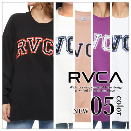 RVCA Hoodies & Sweatshirts Long Sleeves Plain Logo Hoodies & Sweatshirts