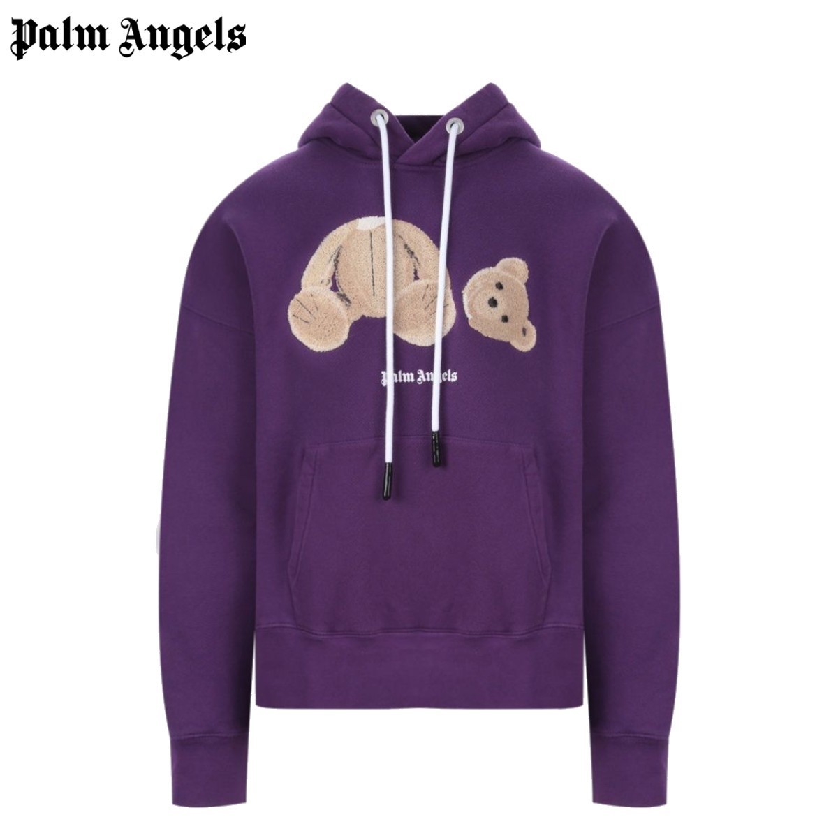 出産祝いPALM ANGELS パームエンジェルス BEAR COTTON HOODIE 新品/特典付き angels パーカー palm パーカー