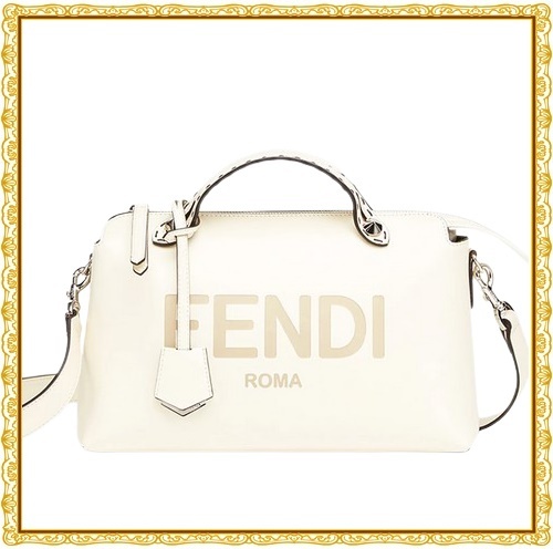 【関税送料込】Fendi By The Way ボストンバッグ ホワイトレザー