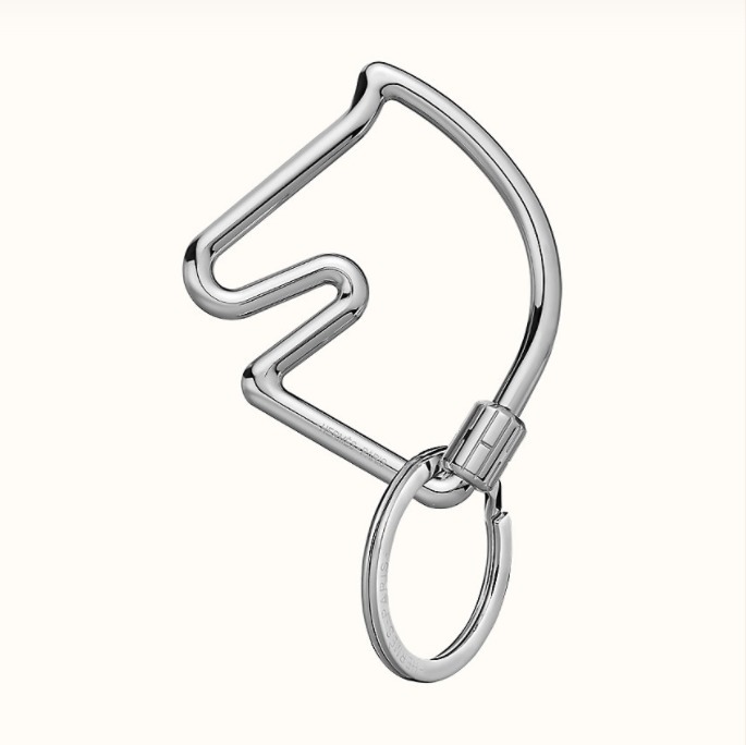 HERMES キーホルダー・キーリング プレゼントに最適☆【送料・関税込】HERMES 馬型 キーリング(2)