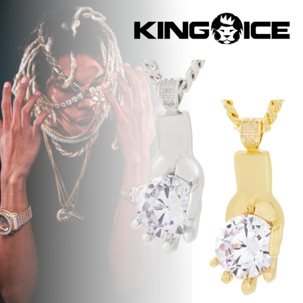 King Ice(キングアイス) ☆ Diamond Hands ネックレス 2色