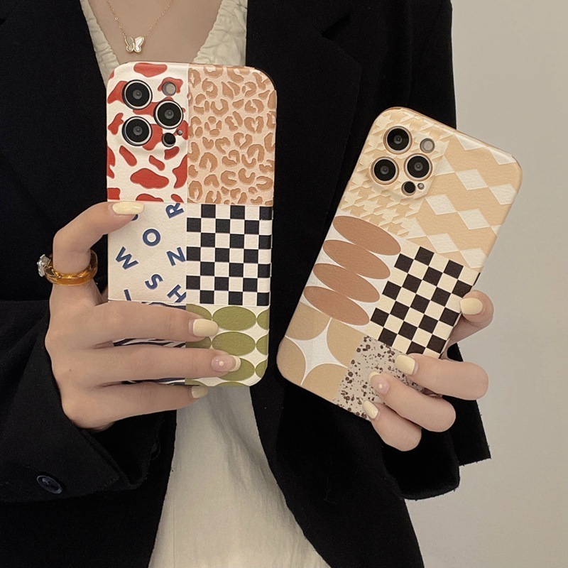 iPhone・スマホケース iPhoneケース iPhone13 13Pro 13ProMax 12 ヒョウ柄 チェック柄(12)