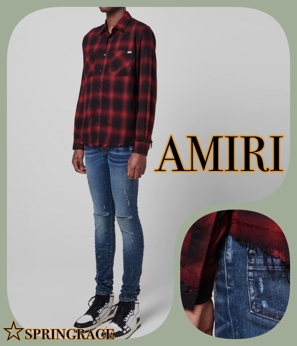 最大の割引 ☆AMIRI☆ シャドウ チェック柄シャツ【送料込】 シャツ 最大の割引 ☆AMIRI☆ シャドウ チェック柄シャツ【送料込】 シャツ