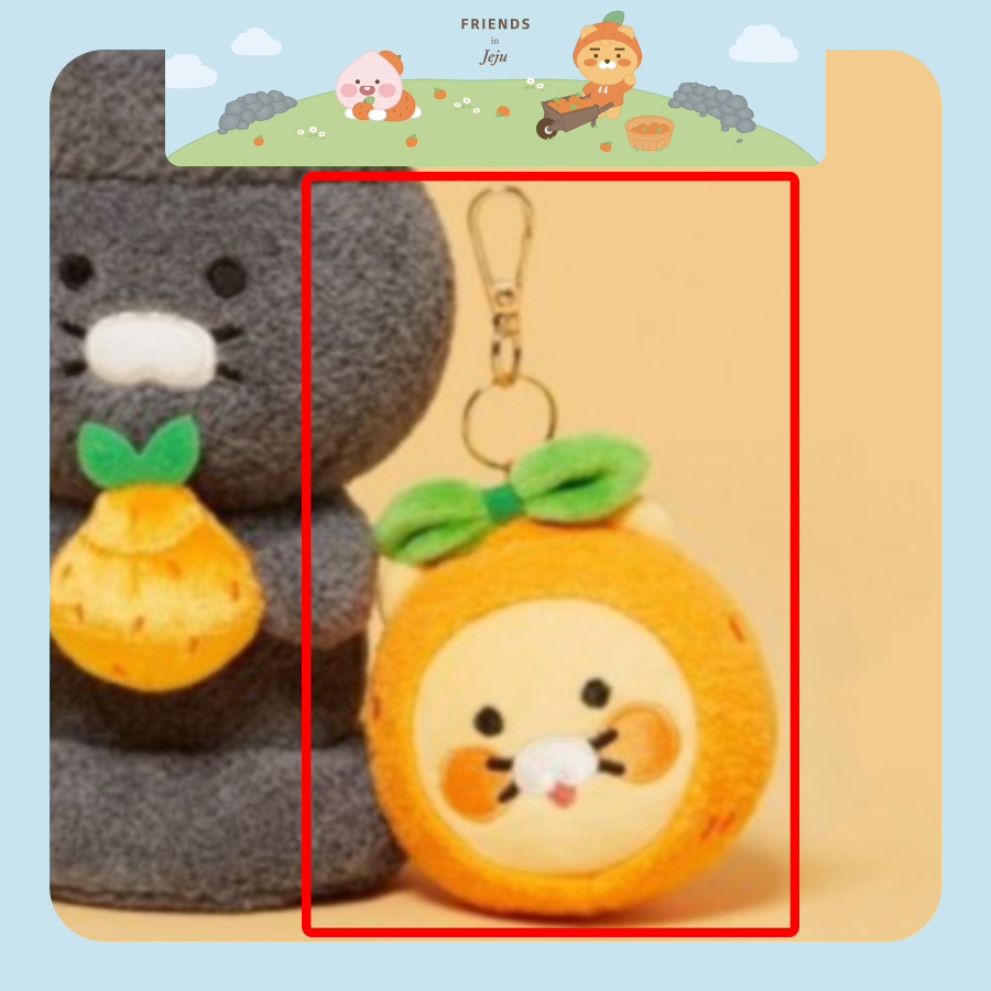 【KAKAO FRIENDS】済州 JEJU★Tangerine face keyring[Choonsik]