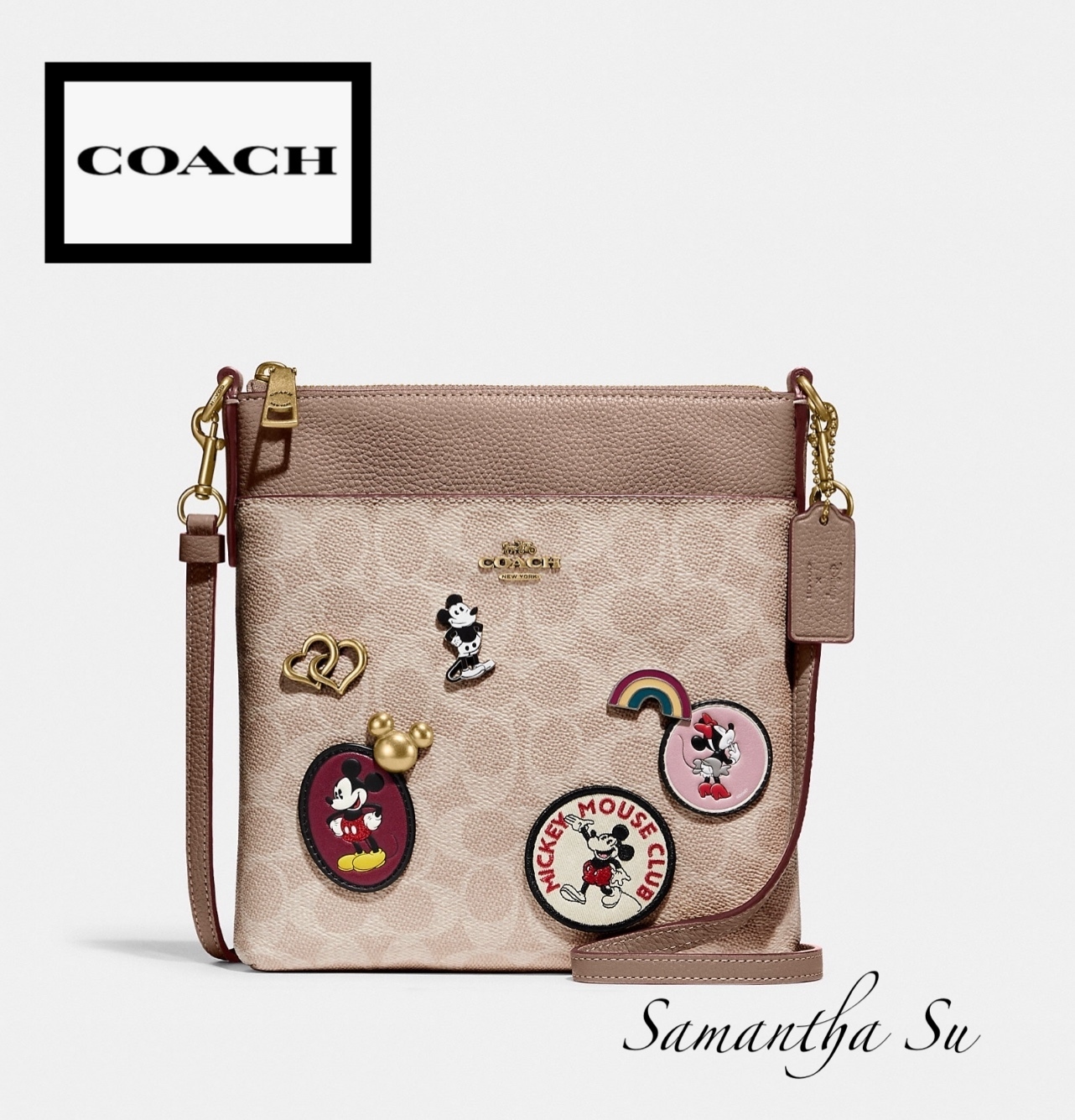 「かわいい~!」 Coach】Disney X 新【Disney X Crossbody Messenger Kitt Coach ショルダーバッグ・ポシェット 「かわいい~!」 Coach】Disney X 新【Disney X Crossbody Messenger Kitt Coach ショルダーバッグ・ポシェット