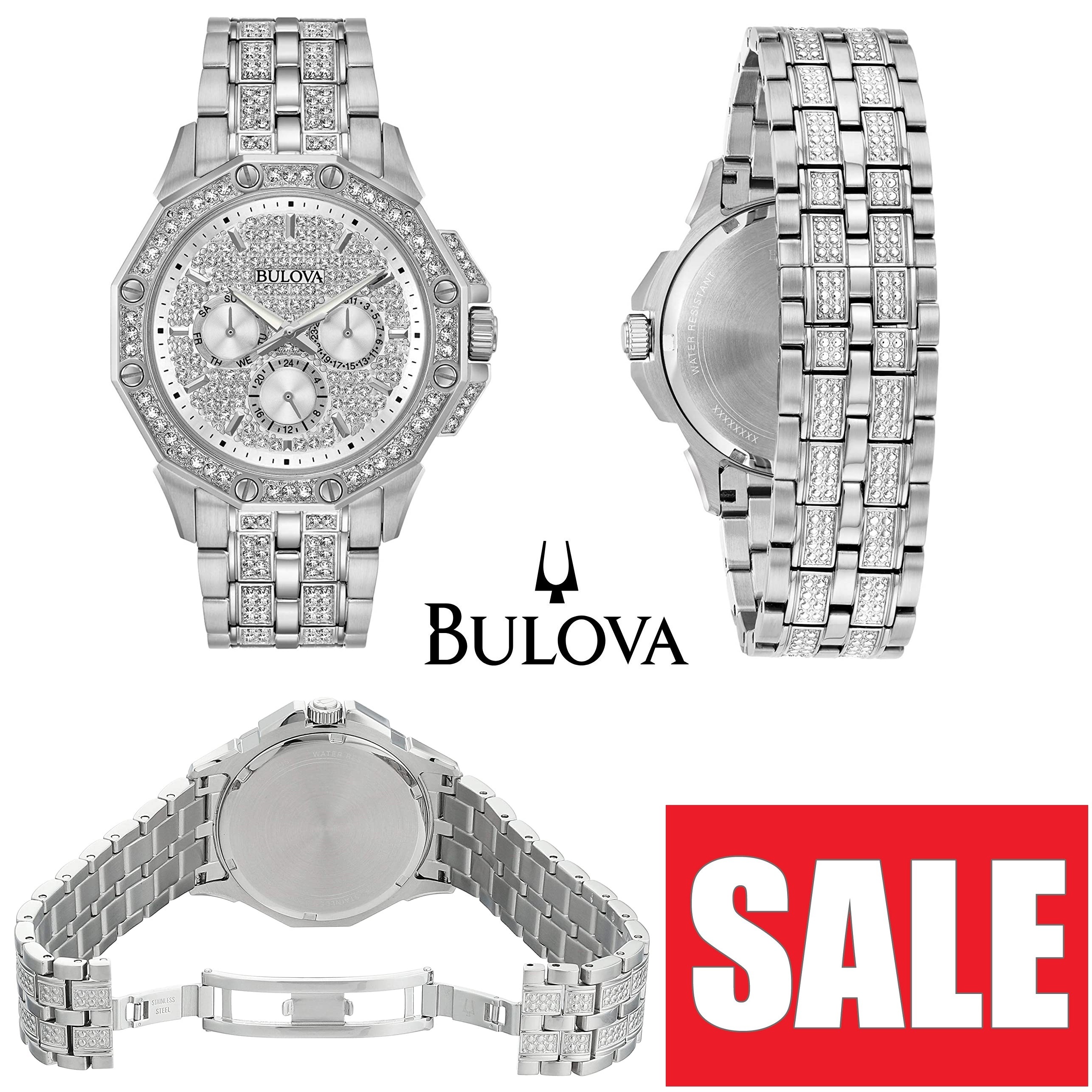 ★大特価★ BULOVA/ブローバ 96C134 クリスタル メンズ 腕時計★