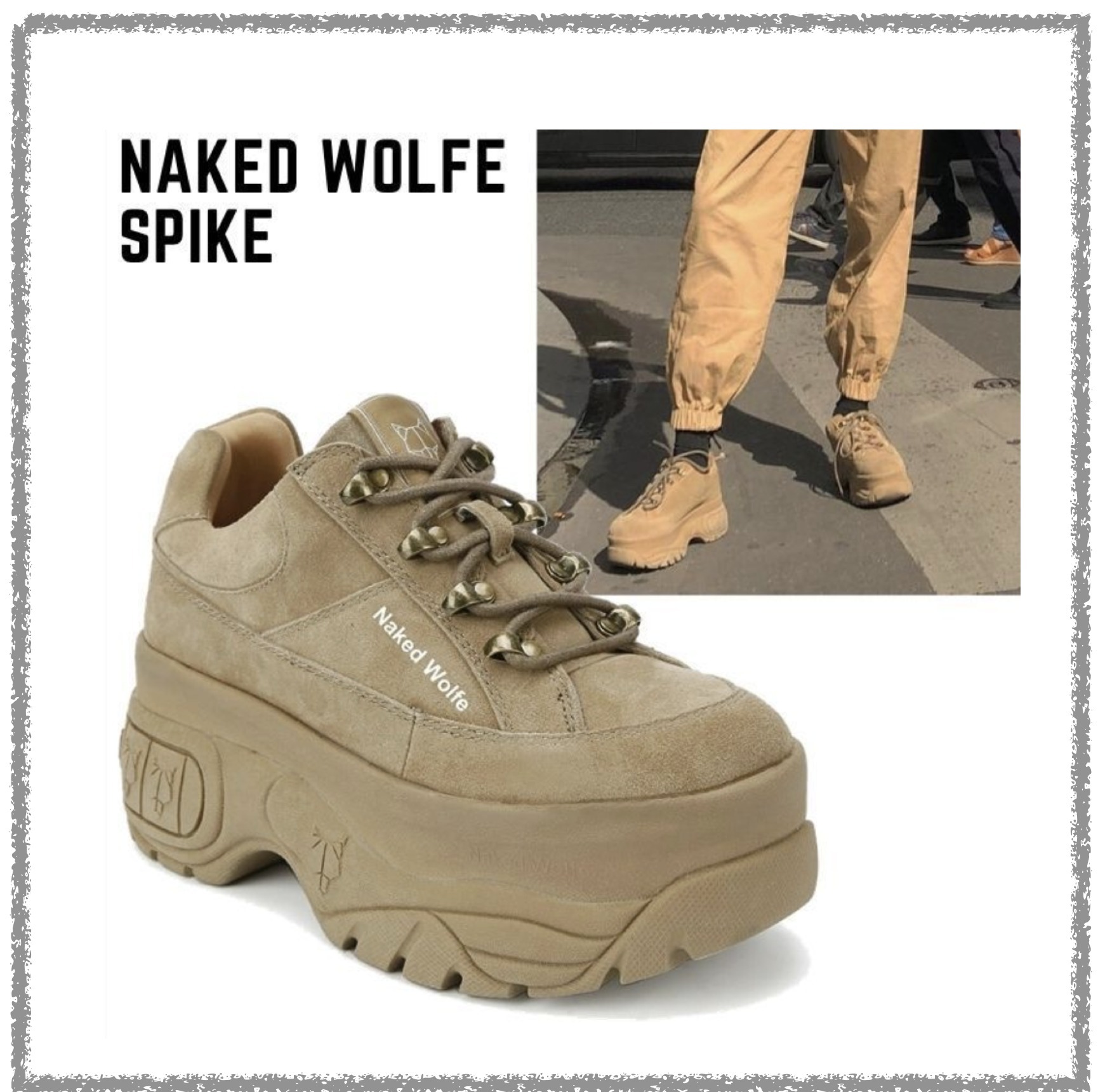 [Naked Wolfe]* 厚底スニーカー*SPORTY * スエード