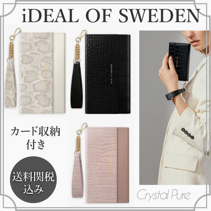 iDEAL OF SWEDEN iPhone・スマホケース iDEAL OF SWEDEN★パイソン柄 クラッチスマホケース 手帳型