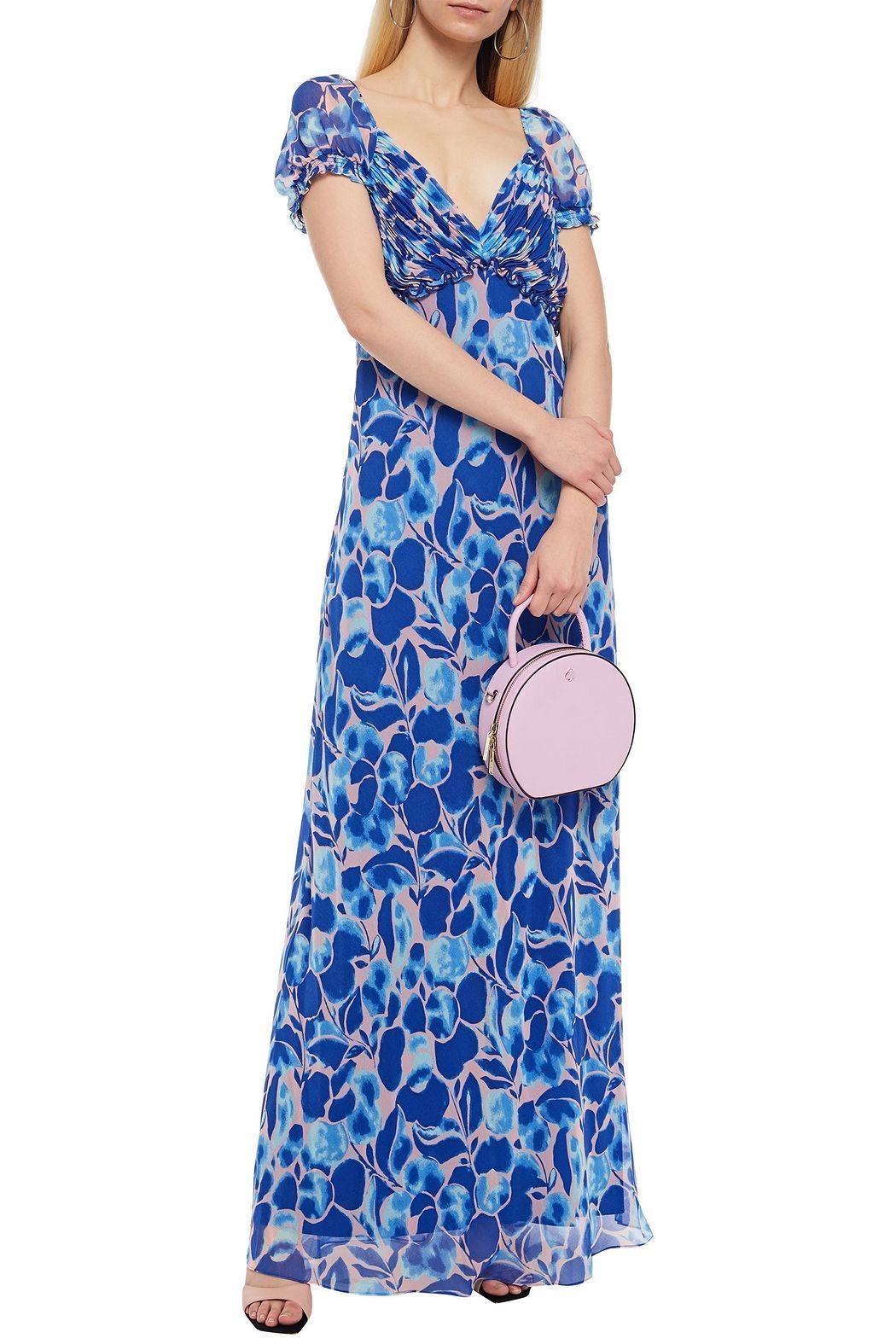 DIANE von FURSTENBERG ワンピース SALE!【Diane von Furstenberg】胸元シャーリング☆マキシドレス(4)