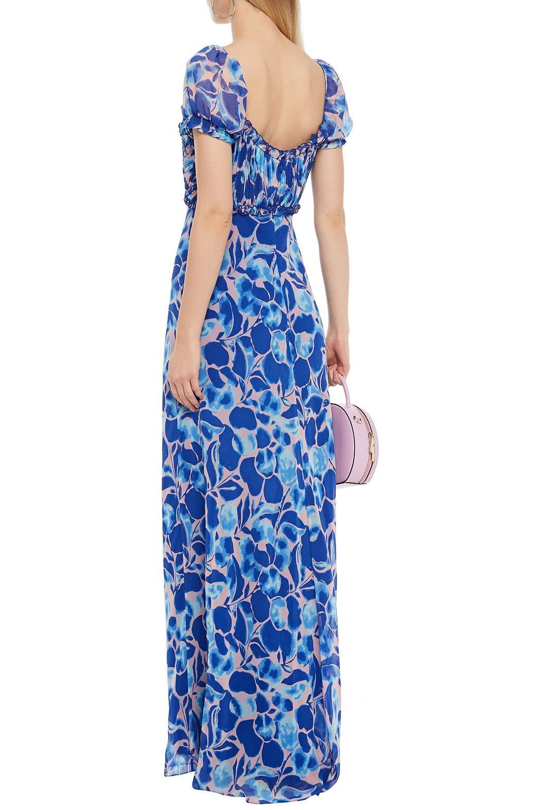 DIANE von FURSTENBERG ワンピース SALE!【Diane von Furstenberg】胸元シャーリング☆マキシドレス(5)