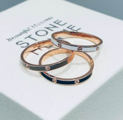 [STONE HENgE] 14K Rose Gold☆P1640 P1641 P1642 Ring 全3色