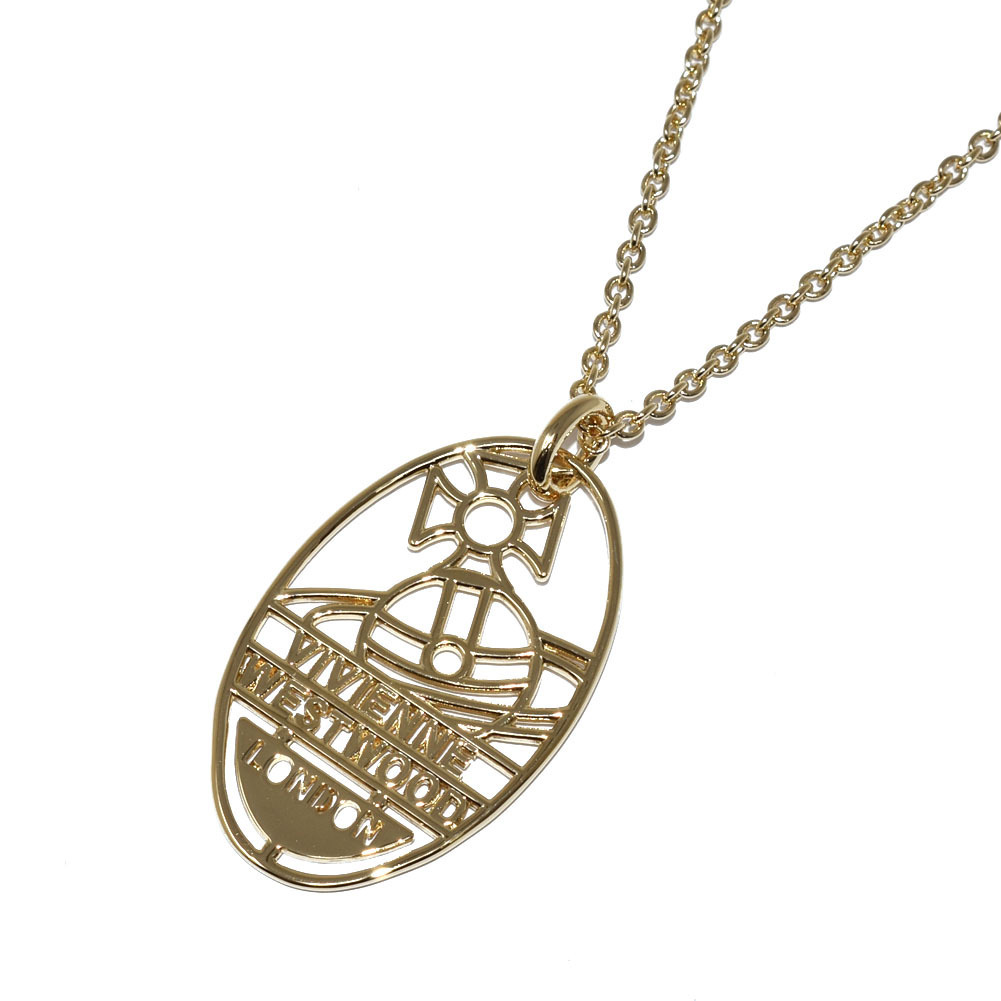 男女OK◆VivienneWestwood ARCHIBLAD TAG ネックレス 63020352