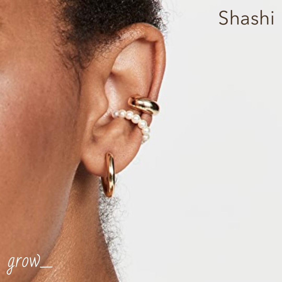 Shashi [Ron Herman取扱] パール イヤーカフ 片耳用 送関込