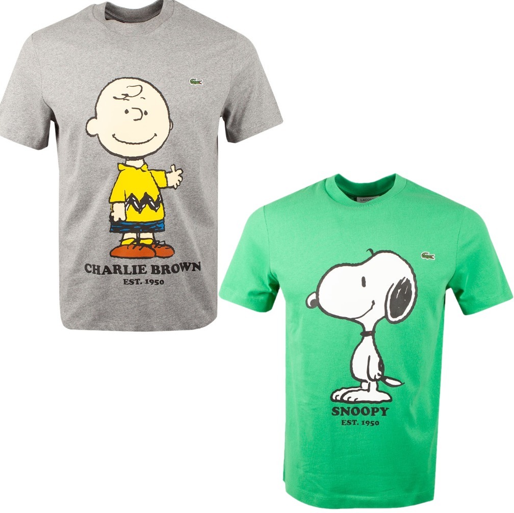 憧れの 関税込◆Peanuts x Lacoste◆クルーネックTシャツ Tシャツ・カットソー 憧れの 関税込◆Peanuts x Lacoste◆クルーネックTシャツ Tシャツ・カットソー
