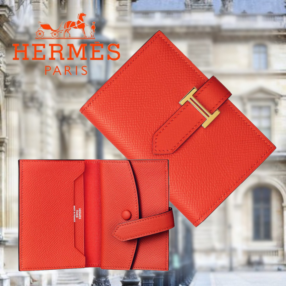 世界の 【21AW日本未入荷】HERMES★ベアン ゴートスキン ミニウォレット 折りたたみ財布 世界の 【21AW日本未入荷】HERMES★ベアン ゴートスキン ミニウォレット 折りたたみ財布