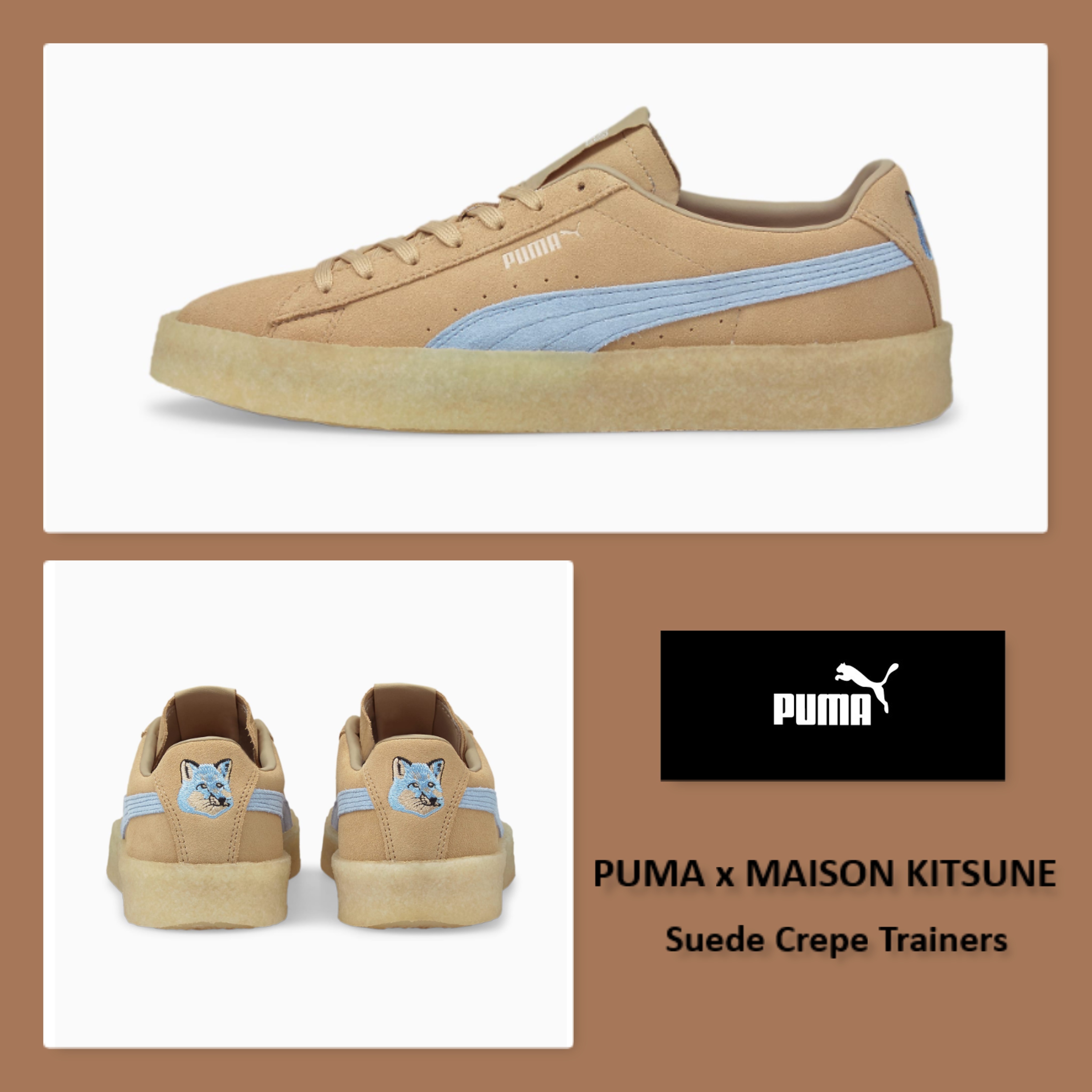 PUMA x MAISON KITSUNE【Suede Crepe Trainers 】 スニーカー