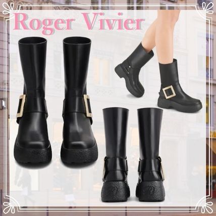 ★Roger Vivier★Viv' Rangers レザー バイカーブーツ★直営店★ ★Roger Vivier★Viv' Rangers レザー バイカーブーツ★直営店★