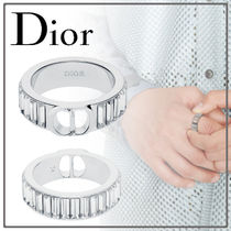 国内発【Dior】CD ICON 真ちゅう シルバー クリスタル リング (Dior 国内発【Dior】CD ICON 真ちゅう シルバー クリスタル リング (Dior