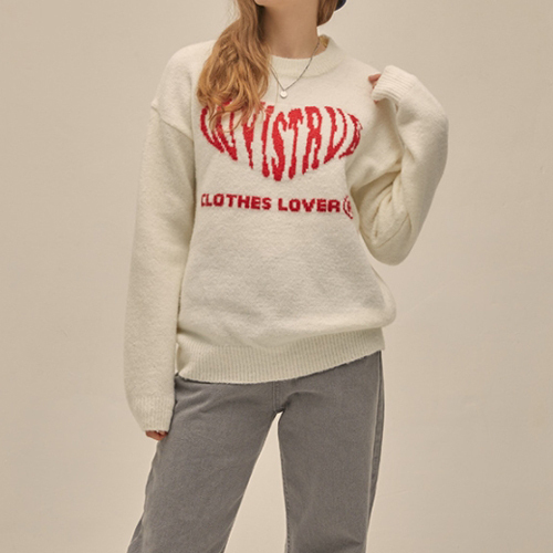 LUV IS TRUE ニット・セーター ★TWICE着用BRAND★LUV IS TRUE★PO HEART KNIT(10)