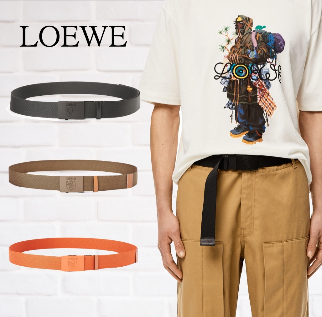 大量入荷 大人気★LOEWE★ユーティリティ リサイクルナイロン ベルト 3色 ベルト 大量入荷 大人気★LOEWE★ユーティリティ リサイクルナイロン ベルト 3色 ベルト