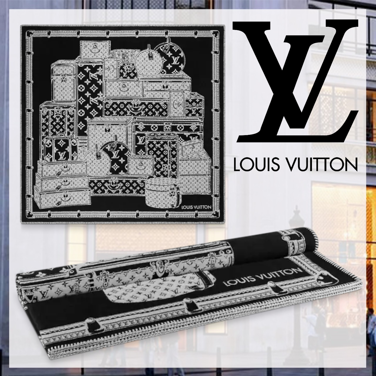 【高価値】 【売れ筋商品】Louis Vuitton×プレッド・レッツゴー ひざ掛け ストール 【高価値】 【売れ筋商品】Louis Vuitton×プレッド・レッツゴー ひざ掛け ストール