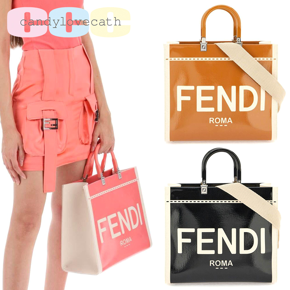 FENDI フェンディ サンシャイン ミディアム ショッピングトート