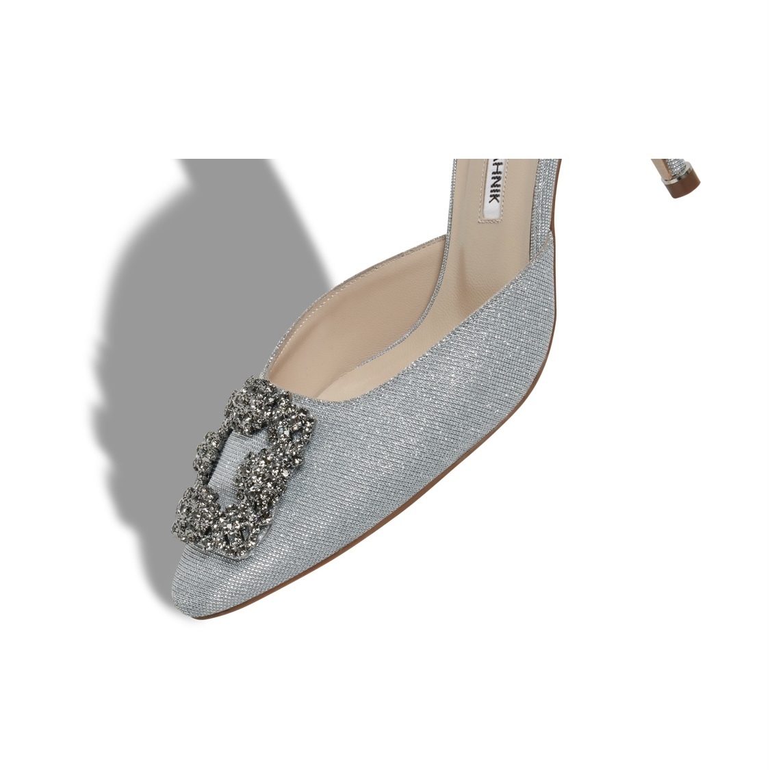 MANOLO BLAHNIK】HANGISIMU グリッター バックルミュール (Manolo ...