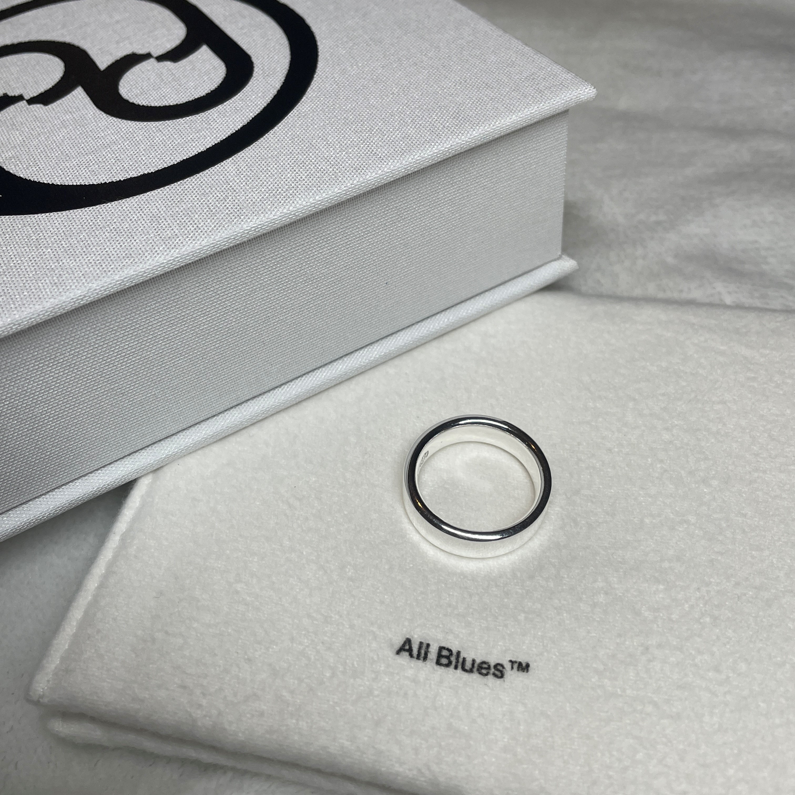 【All Blues】Tire ring narrow リング ポリッシュ シルバー