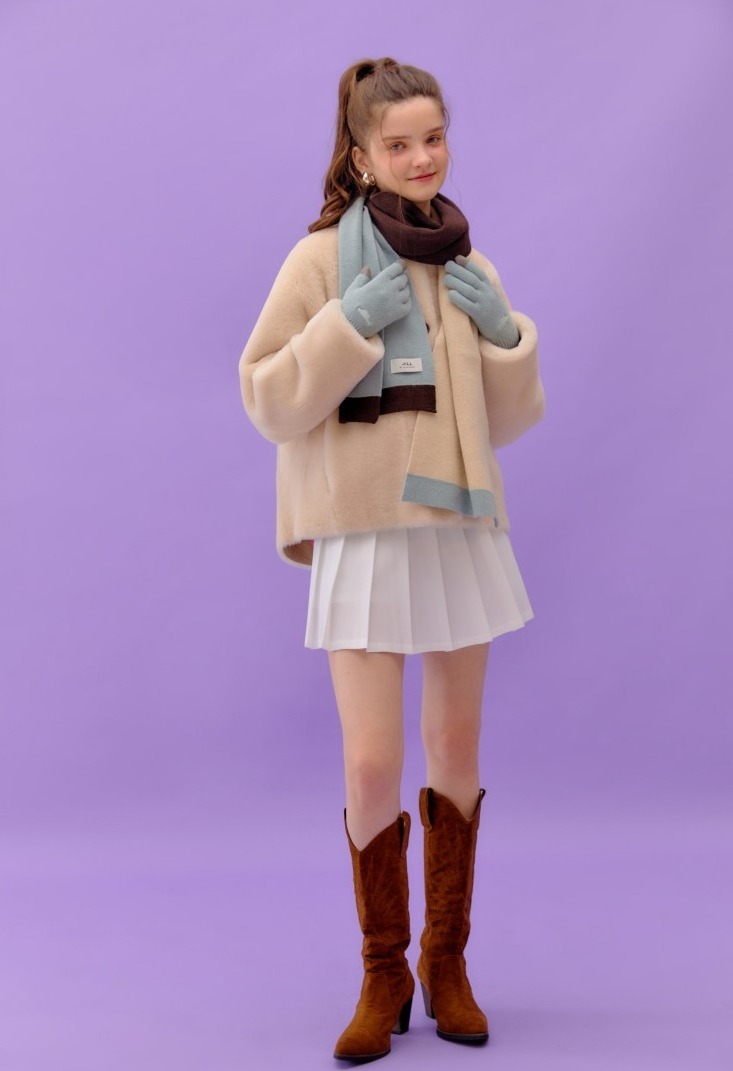 JILLSTUART マフラー・ストール ★関税込★JILLSTUART★ウールカシミア混紡手袋+マフラーセット(2)