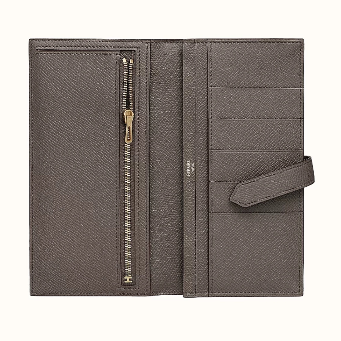 HERMES 長財布 【落ち着きのある上品な色合い♪】エルメス 長財布 ベアン(4)