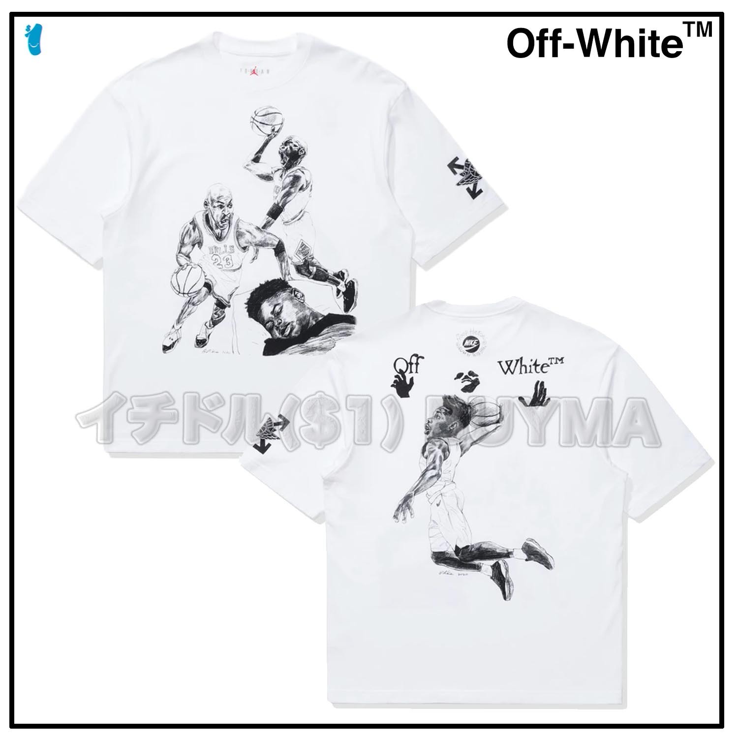 メール便対応! OFF-WHITE x JORDAN コラボ Tシャツ | www.tegdarco.com