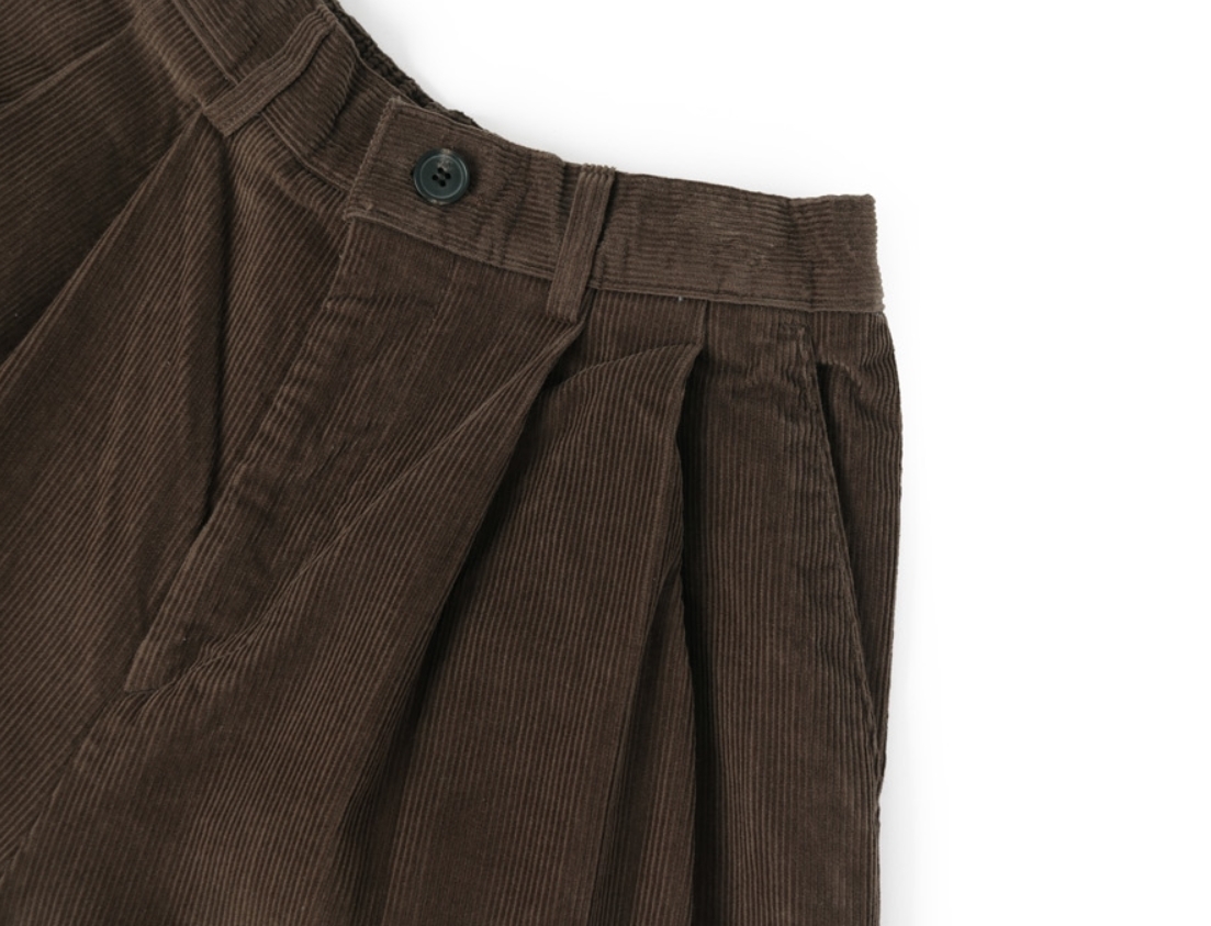 SCENERITY パンツ 【SCENERITY】3-7日お届け / Two-tuck Corduroy Trousers(6)