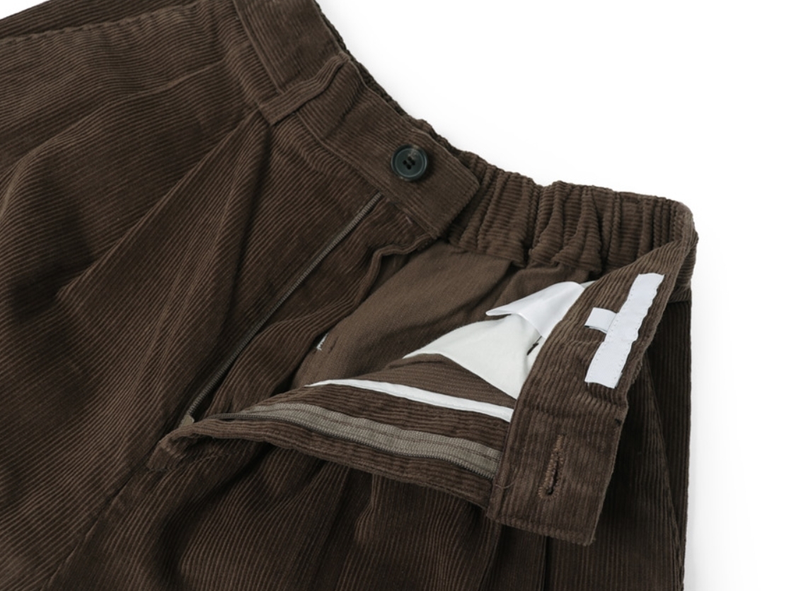 SCENERITY パンツ 【SCENERITY】3-7日お届け / Two-tuck Corduroy Trousers(7)