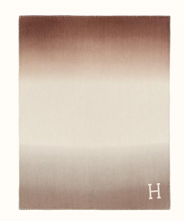 HERMES ブランケット(ひざ掛け) 【人気】エルメス ヤクン・ダイ ブランケット ひざ掛け(12)