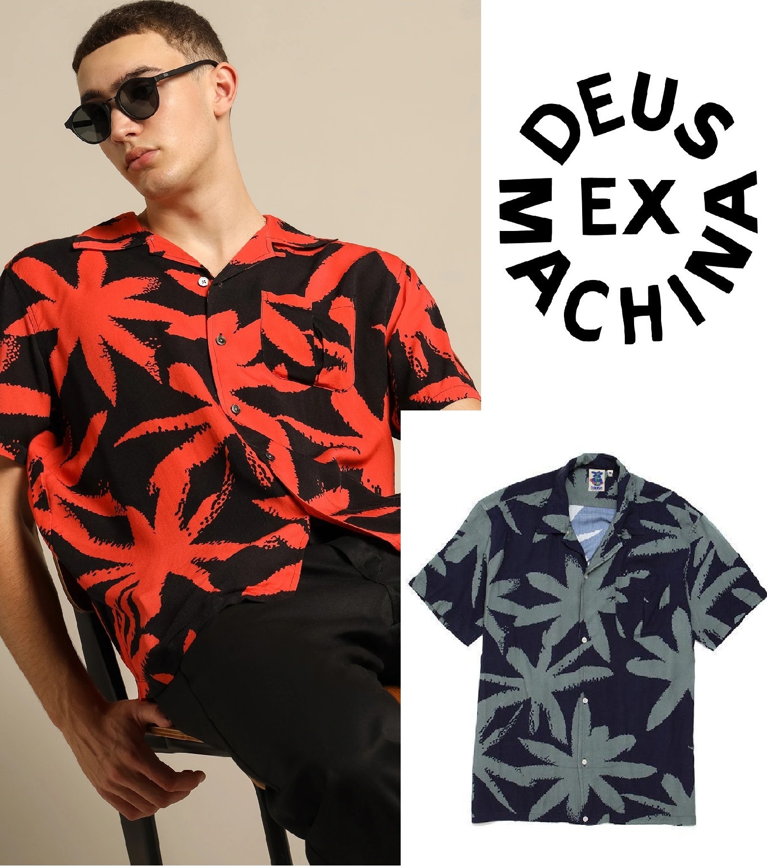 【DEUS】新作リラックスフィット★半袖ボタンシャツ