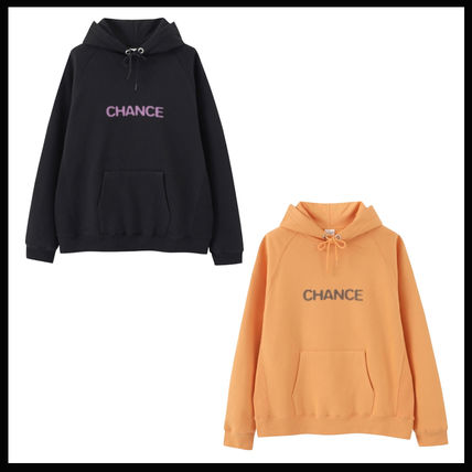 CHANCECHANCE Hoodies Unisex Street Style Logo Hoodies