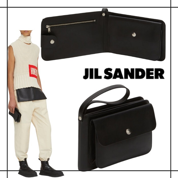 注目ショップ・ブランドのギフト 【JIL SANDER】外ポケット付き☆大きなレザーウォレット 雑貨・その他 注目ショップ・ブランドのギフト 【JIL SANDER】外ポケット付き☆大きなレザーウォレット 雑貨・その他