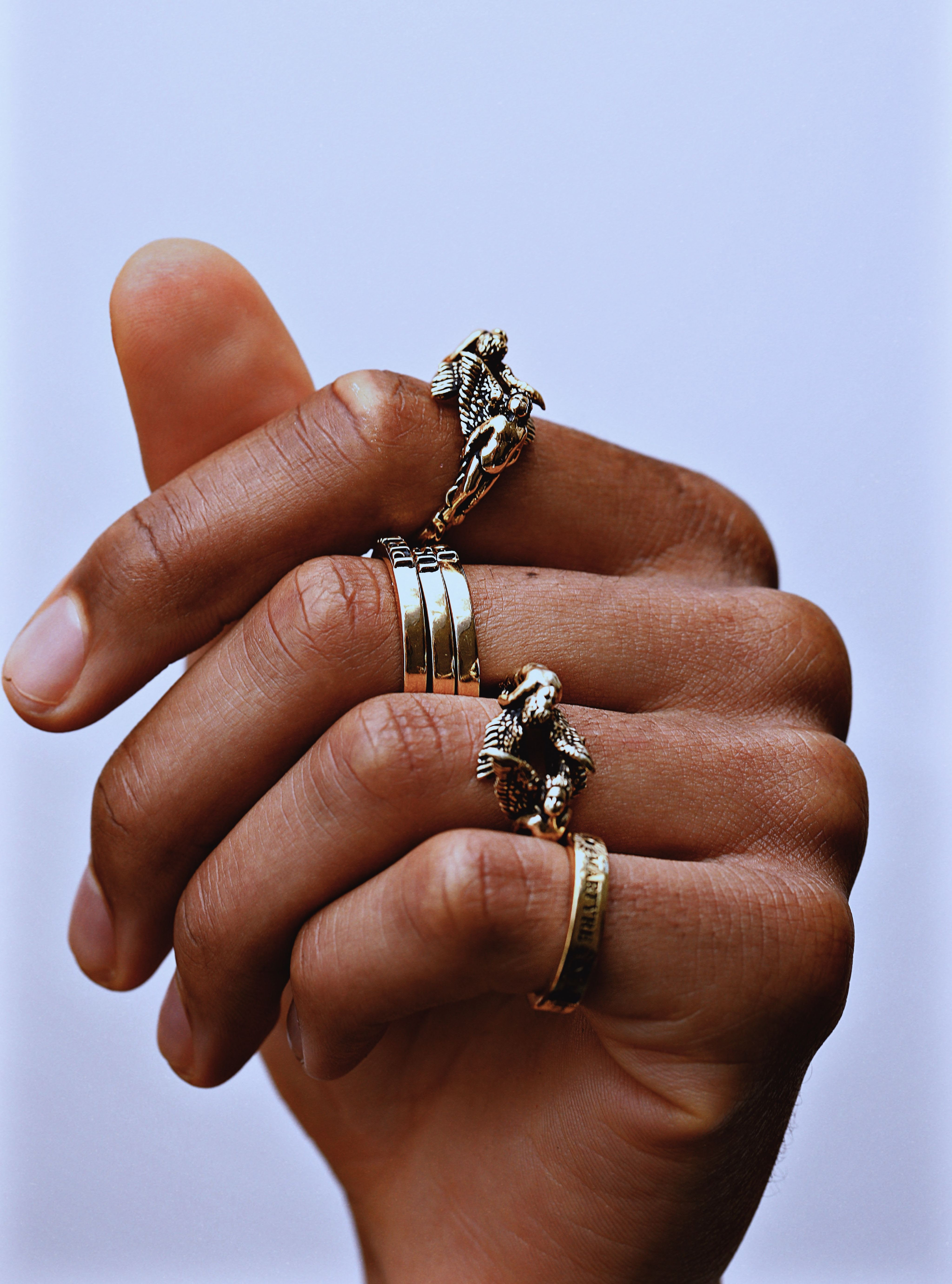 日本未発売【MARTYRE】Pray For USスタックリングセット GOLD